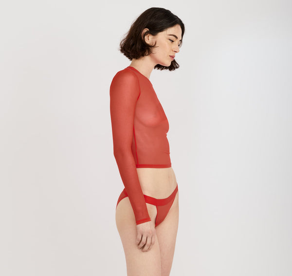 Organic Basics Mesh Tanga Briefs Spicy