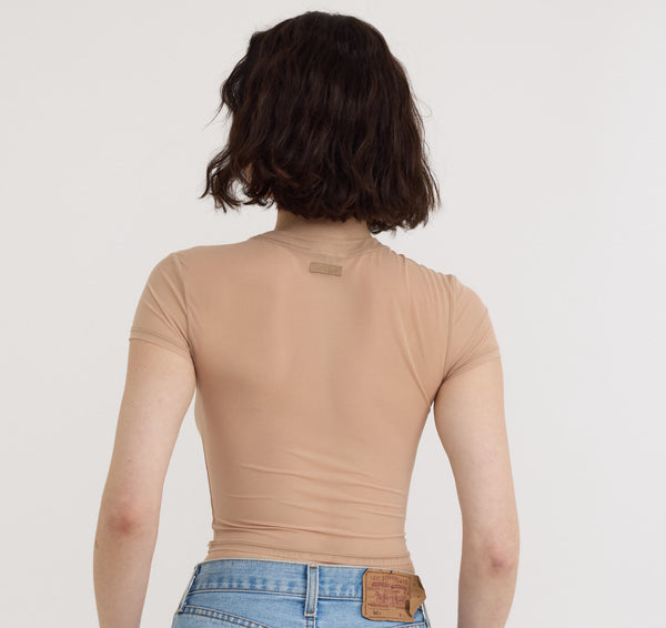 Organic Basics Mesh Tee Hazelnut