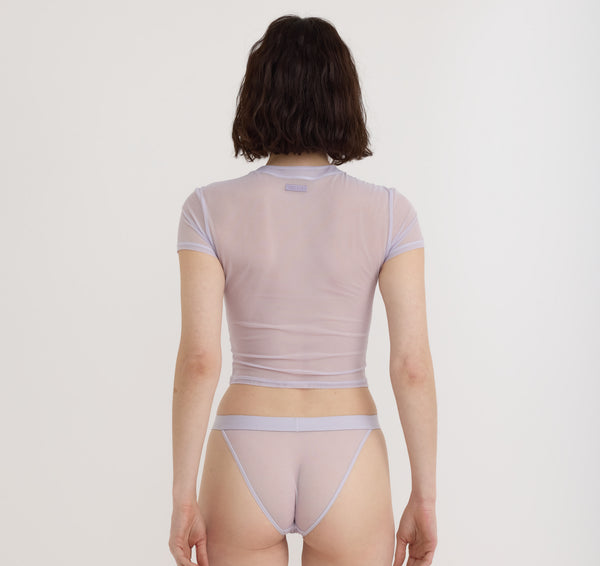 Organic Basics Mesh Tee Soft Lilac