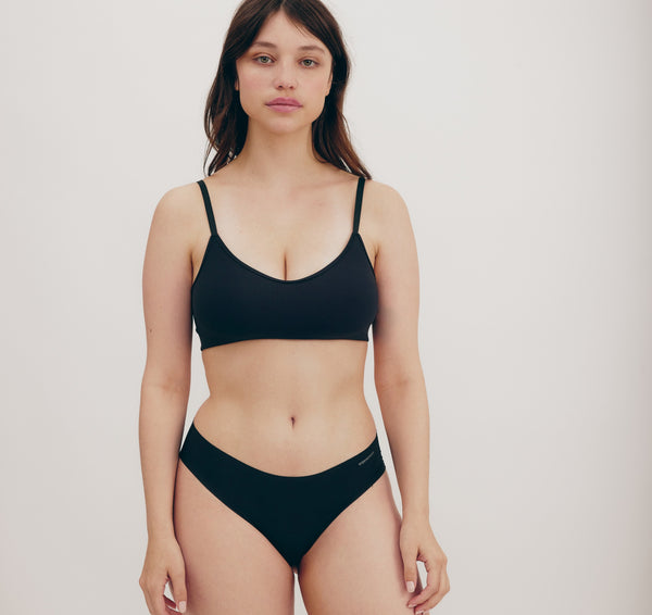 Organic Basics Naked Rib Briefs Black