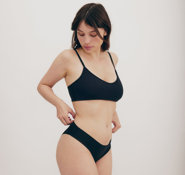 organic basics Naked Rib Briefs Black