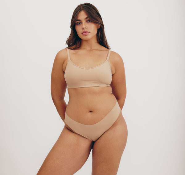 Organic Basics Naked Rib Briefs Hazelnut