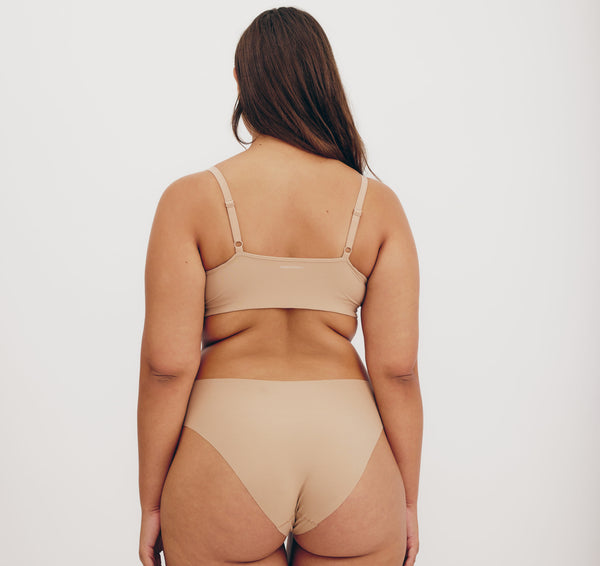 Organic Basics Naked Rib Briefs Hazelnut