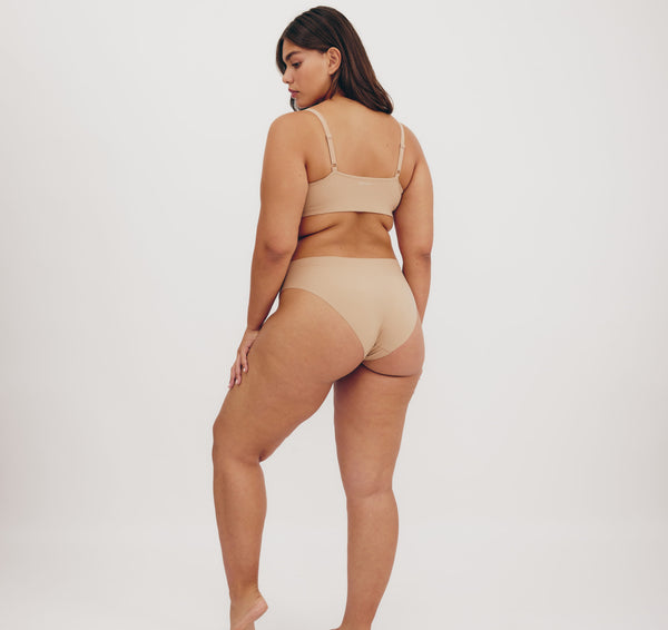 Organic Basics Naked Rib Briefs Hazelnut