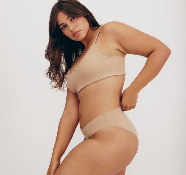 organic basics Naked Rib Briefs Hazelnut