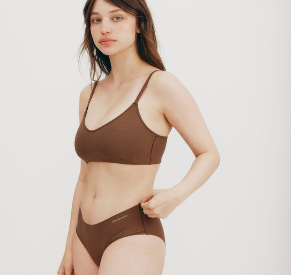 Organic Basics Naked Rib Hipster 3-pack Black