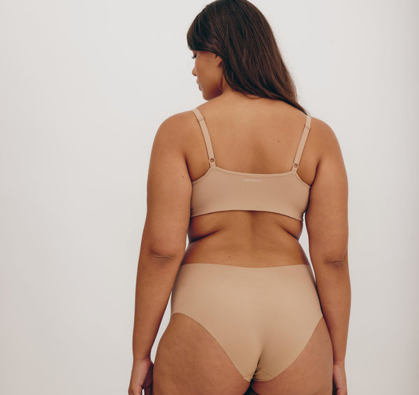 Organic Basics Naked Rib Hipster Hazelnut