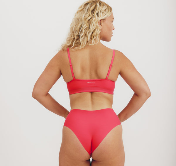 Organic Basics Naked Rib Hipster Strawberry