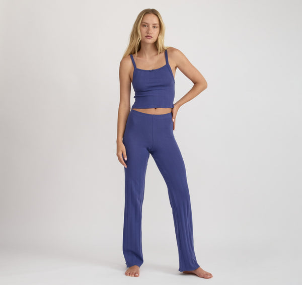 Organic Basics Pointelle Top Eclipse