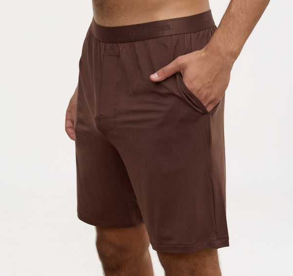 Organic Basics Premium Shorts Rich Brown