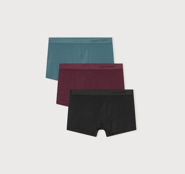 organic basics Premium Trunks 3-pack Space Blue