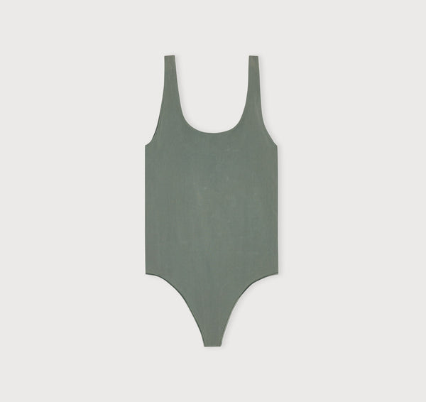 Organic Basics Smooth Bodysuit Seaweed