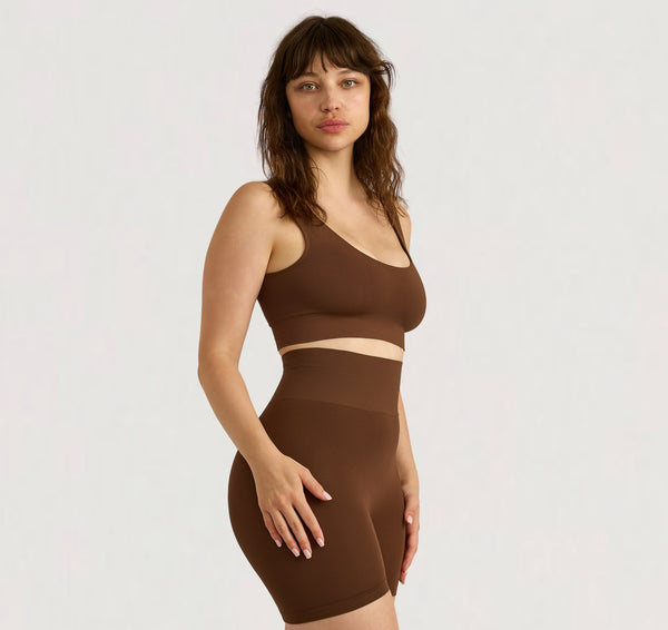 Organic Basics Smooth Bralette 2-Pack Walnut