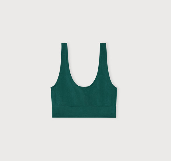 Organic Basics Smooth Bralette Deep Forest