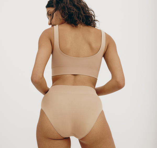 Organic Basics Smooth Bralette Hazelnut
