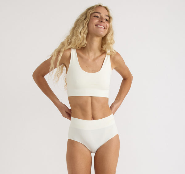 Organic Basics Smooth Bralette Off White