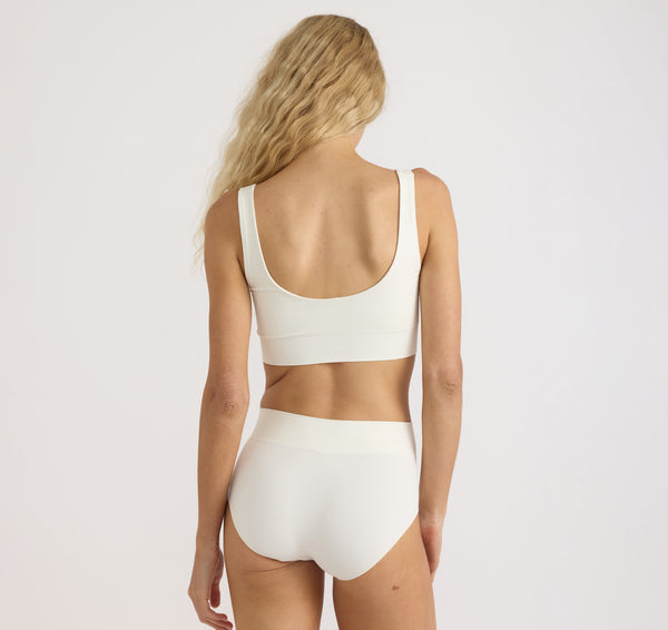 Organic Basics Smooth Bralette Off White