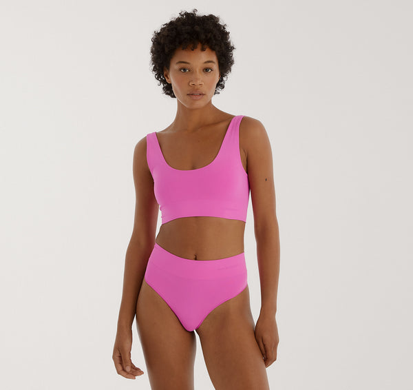 organic basics Smooth Bralette Pink