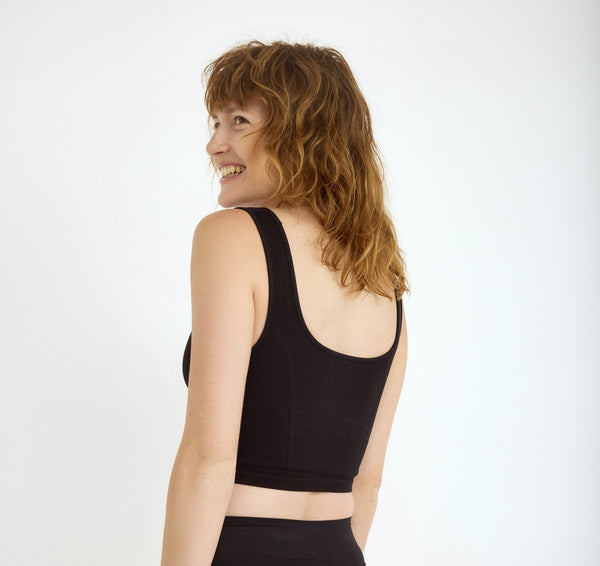 Organic Basics Smooth Corset Top Black