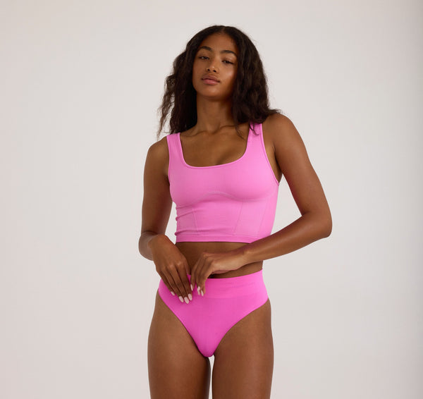 Organic Basics Smooth Corset Top Pink