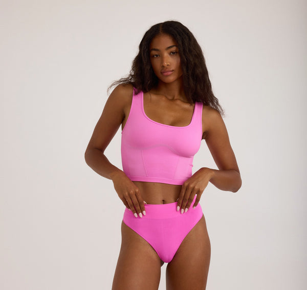 Organic Basics Smooth Corset Top Pink