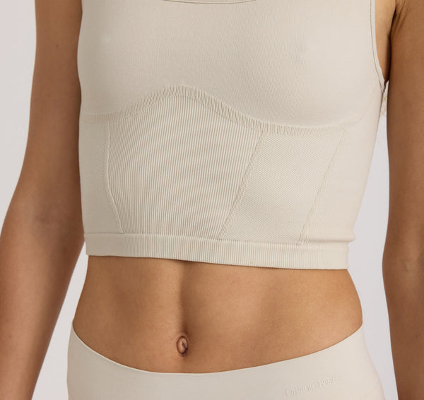 Organic Basics Smooth Corset Top Sandstone
