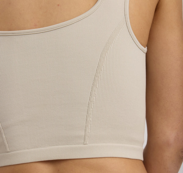 Organic Basics Smooth Corset Top Sandstone