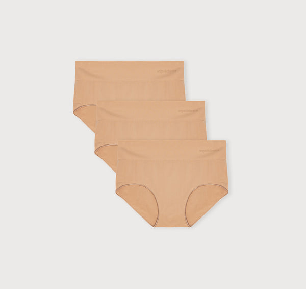 organic basics Smooth Hipster 3-Pack Hazelnut