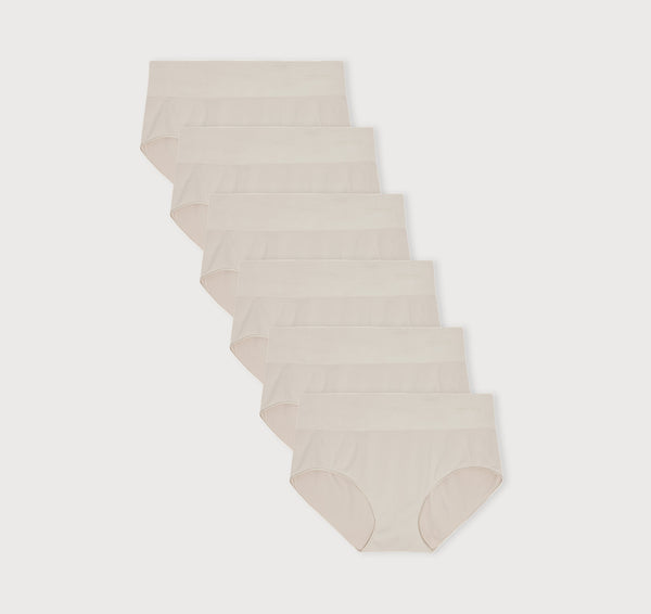 organic basics Smooth Hipster 6-Pack Off White