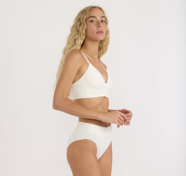 Organic Basics Smooth Padded Bra 2-Pack Off White