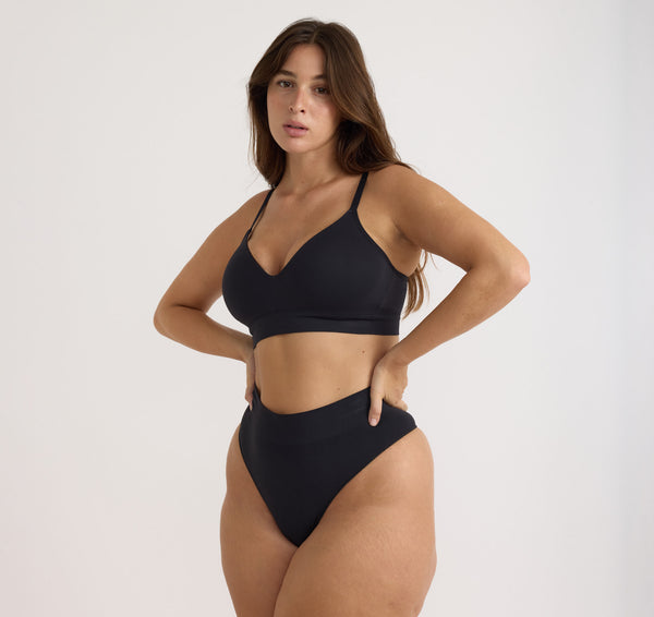 Organic Basics Smooth Padded Bra Black