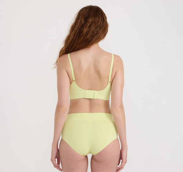 Organic Basics Smooth Padded Bra Elderflower Green
