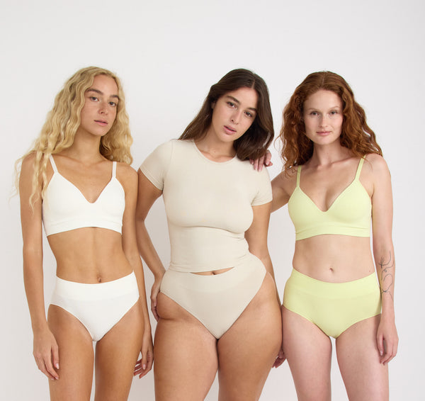 Organic Basics Smooth Padded Bra Elderflower Green