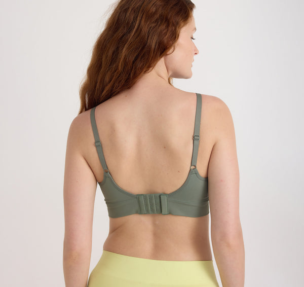 Organic Basics Smooth Padded Bra Seaweed