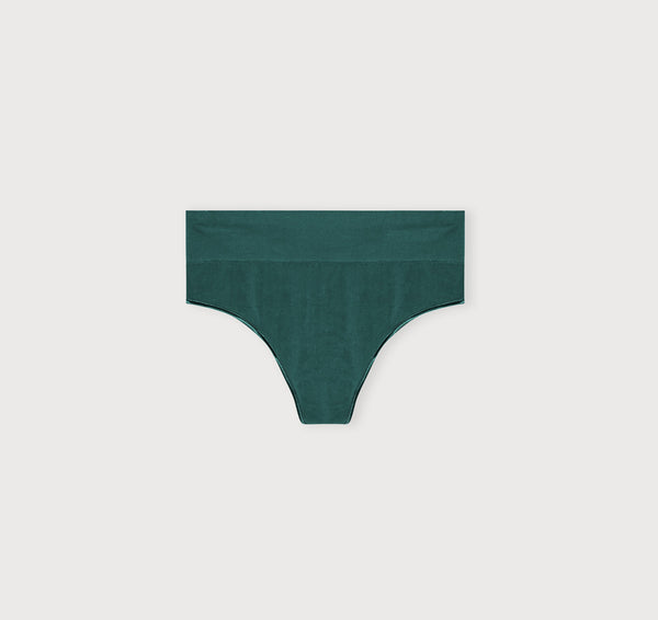 Organic Basics Smooth Thong Deep Forest