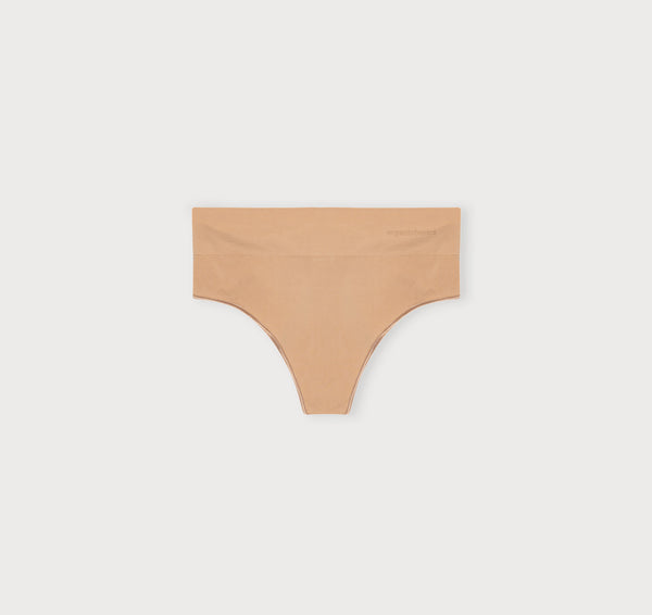 Organic Basics Smooth Thong Hazelnut