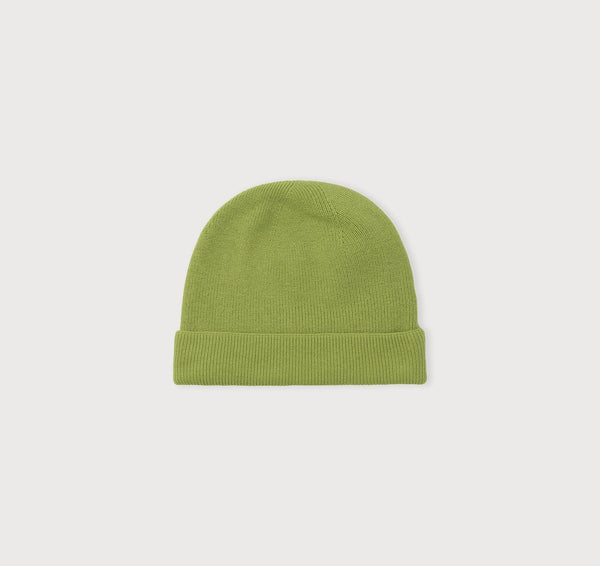 organic basics Soft Knit Beanie Matcha Green