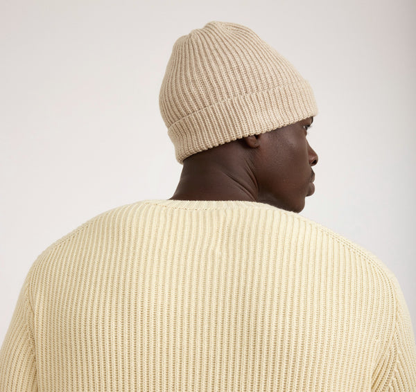 Organic Basics Soft Knit Fluffy Beanie Nutmeg