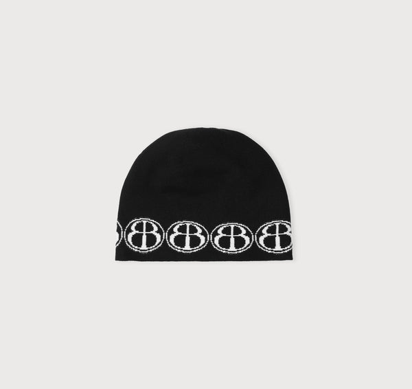 Organic Basics Soft Knit Jacquard Beanie Black