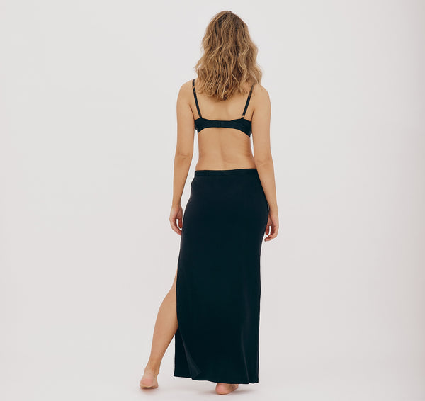 Organic Basics Soft Knit Maxi Skirt Black