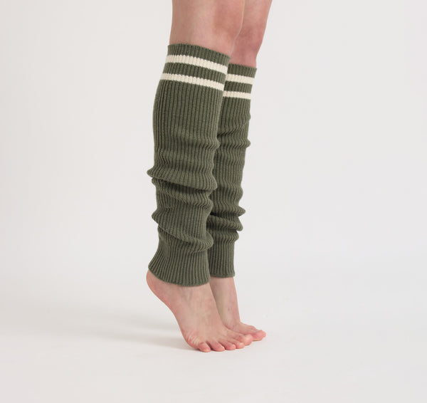 organic basics Soft Knit Rib Leg Warmer Thyme