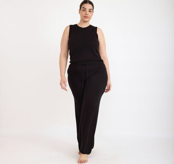 Organic Basics Soft Knit Sweater Vest Black