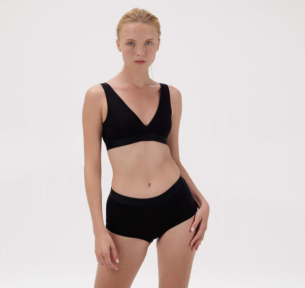 Organic Basics Soft Touch Basic Bralette Black
