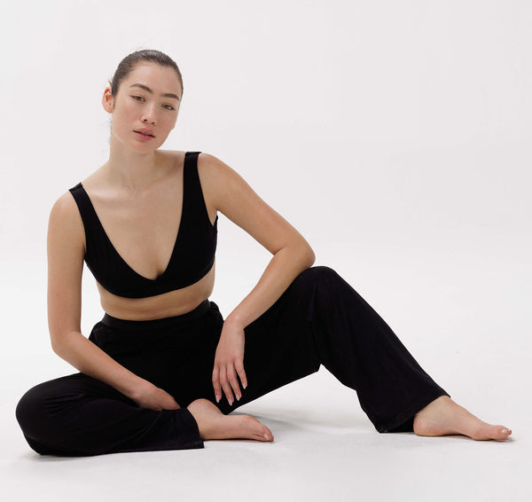 Organic Basics Soft Touch Basic Bralette Black