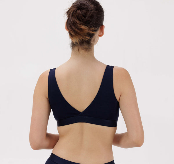 Organic Basics Soft Touch Basic Bralette Navy