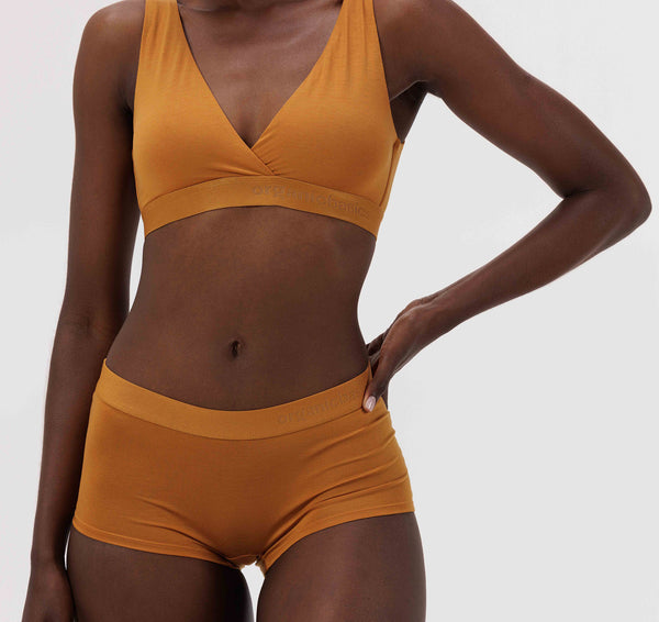 Organic Basics Soft Touch Basic Bralette Ocher
