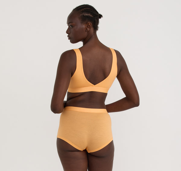 Organic Basics Soft Touch Basic Bralette Papaya