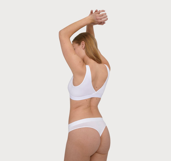 Organic Basics Soft Touch Basic Bralette White
