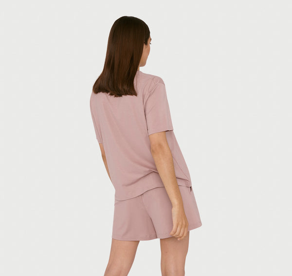 Organic Basics Soft Touch Boxy Tee Dusty Rose