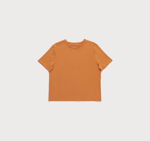 Organic Basics Soft Touch Boxy Tee Ocher